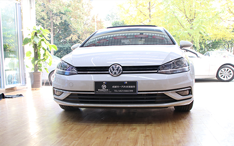 成都天一車(chē)燈7.5代高爾夫車(chē)大燈改裝