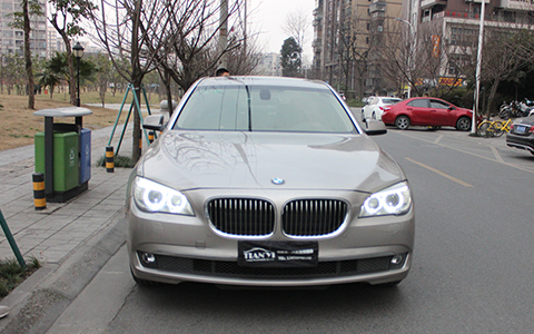 成都天一車燈寶馬7系低配升高配