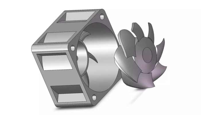 散熱風(fēng)扇平面圖展示-成都天一車燈改裝