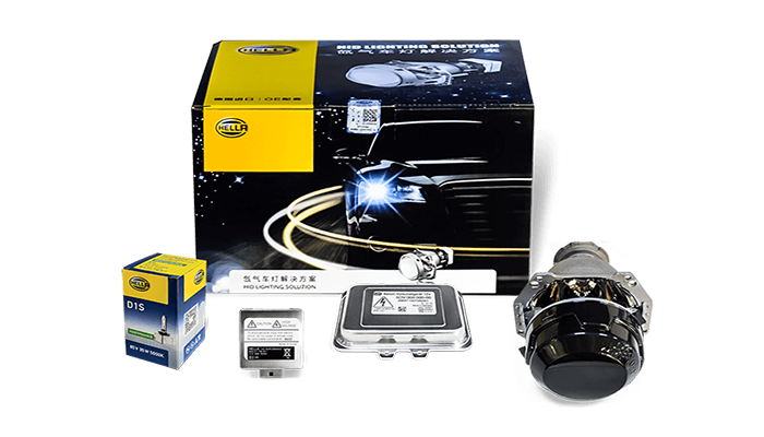 成都天一改車(chē)燈海拉5氙氣燈套裝展示