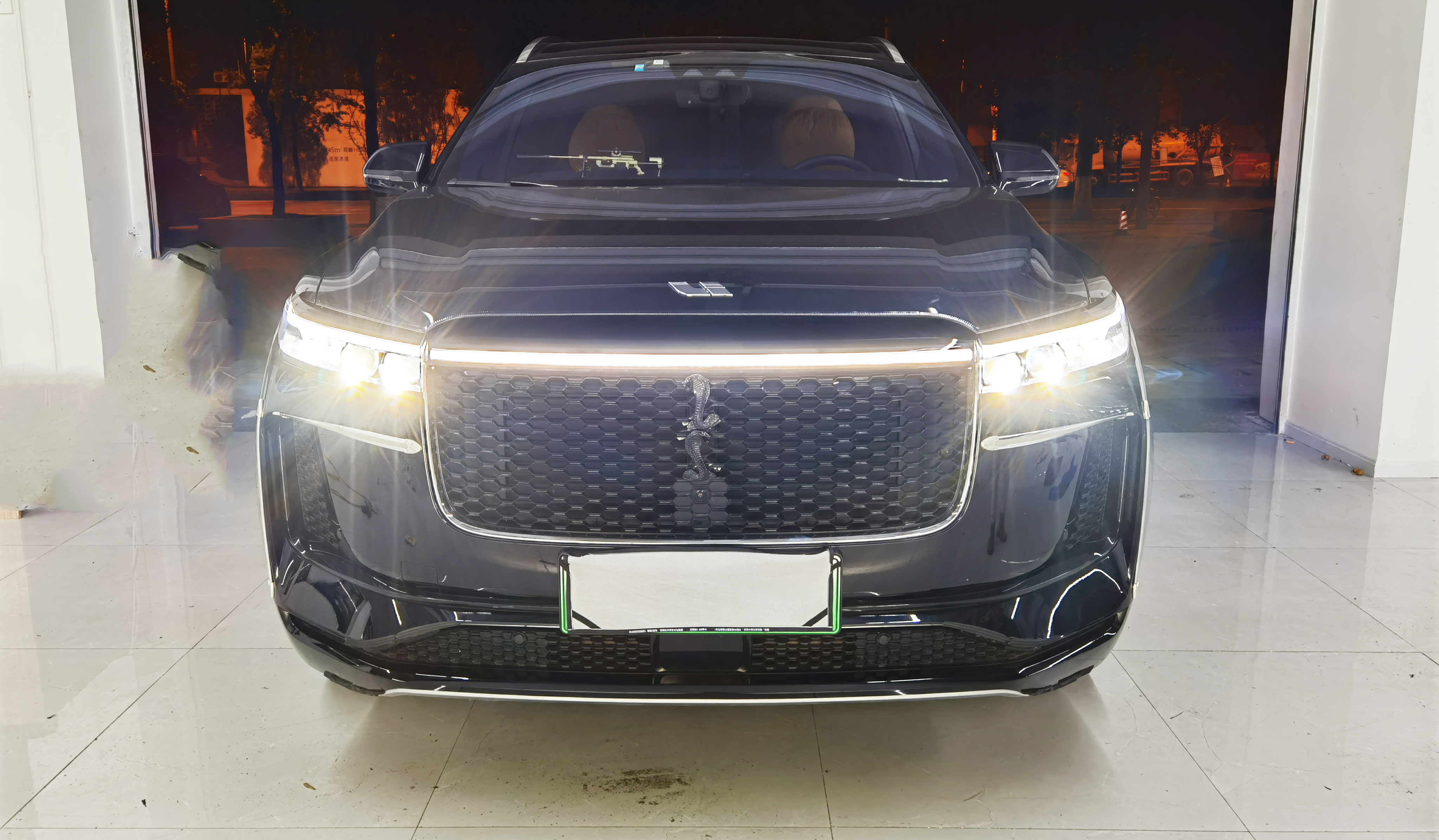 成都理想one車燈改裝歐司朗clcLED透鏡效果